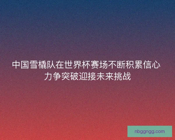 中国雪橇队在世界杯赛场不断积累信心 力争突破迎接未来挑战